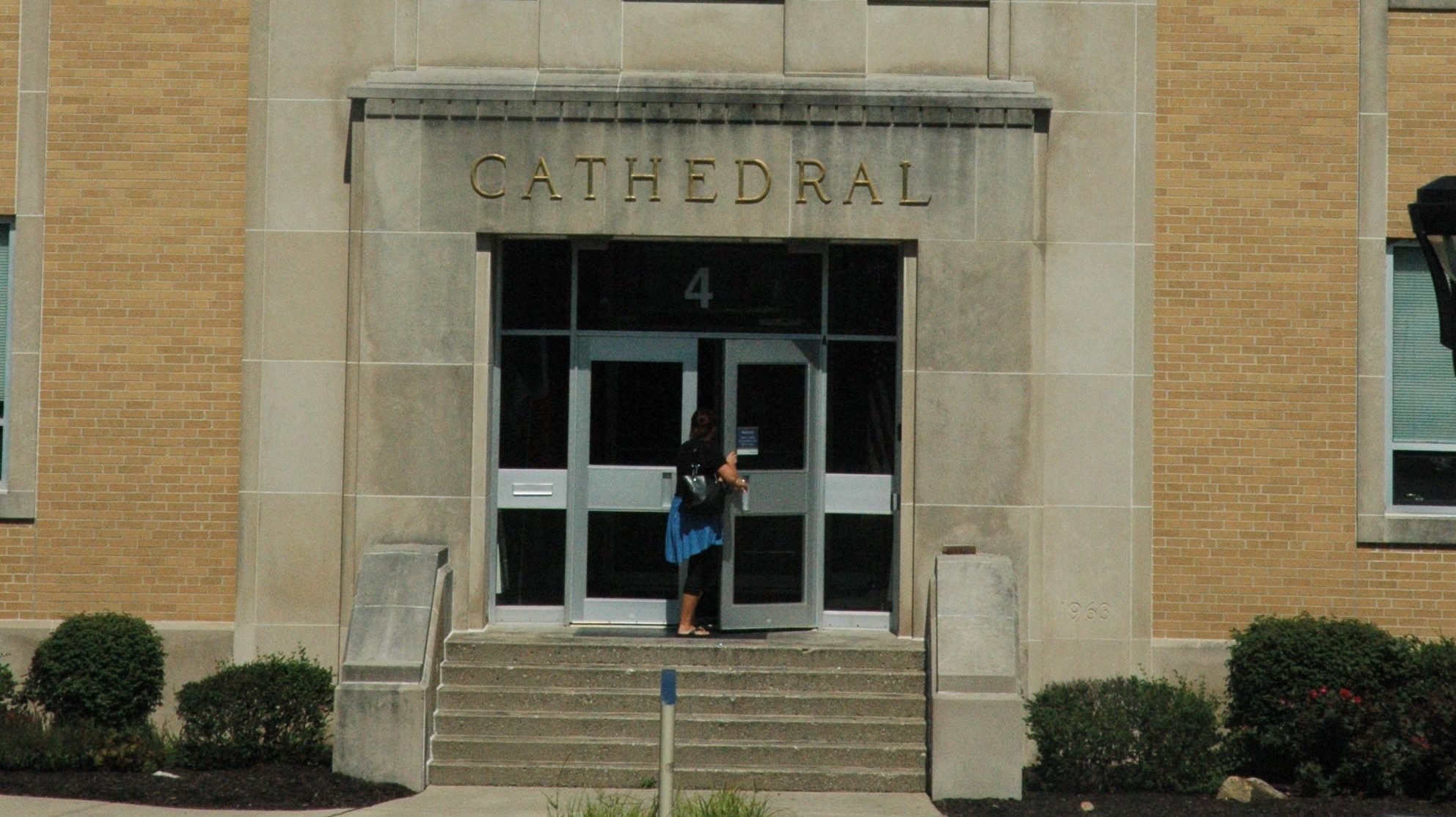 Cathedral High School in Indianapolis is seen in this 2018 file photo. A panel of the Indiana Court of Appeals ruled Nov. 23, 2021, that a lawsuit filed by a teacher who was fired from his job at the school because he was in a same-sex marriage can proceed. (CNS photo/John Shaughnessy, The Criterion)