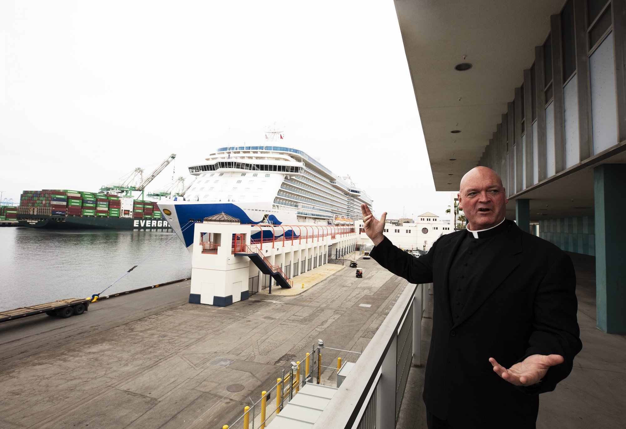 Father Maurice Harrigan is the pastor of Mary Star of the Sea Church in San Pedro and chaplain of the Port of LA's Stella Maris Crew Center and Chapel. (Victor Alemán)