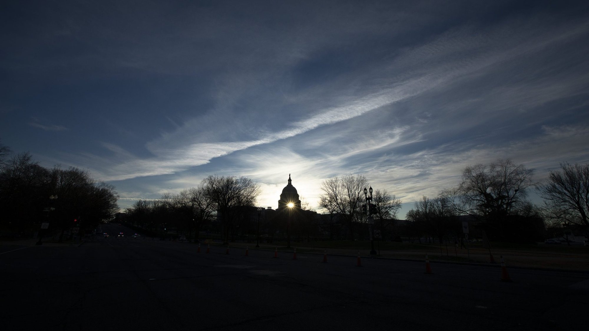 The U.S. Capitol is seen at sunrise in Washington Jan. 9, 2021. (CNS photo/Tyler Orsburn)