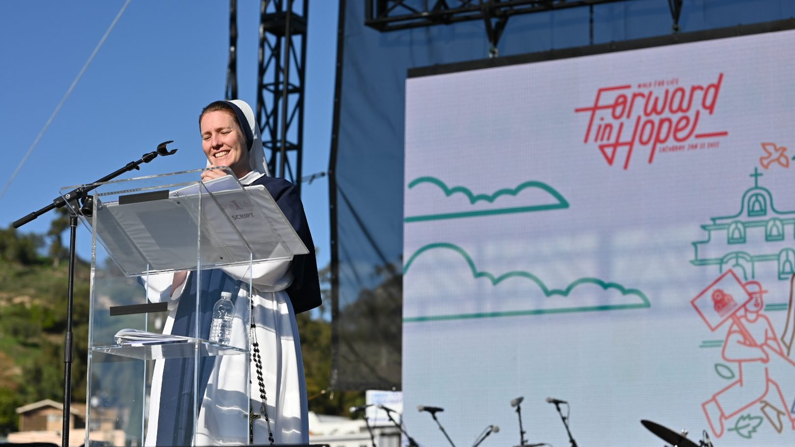 Keynote speaker Sister Bethany Madonna. (Simon Kim/ADLA)
