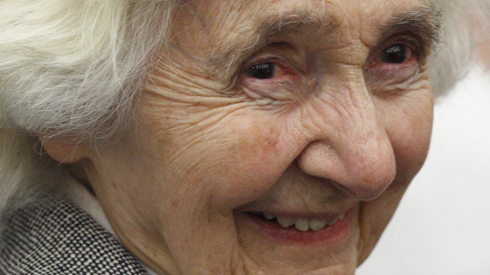 Alice von Hildebrand, widow of philosopher Dietrich von Hildebrand, is seen in Rome May 27, 2010. A philosopher in her own right and a widely published author, von Hildebrand died Jan. 14, 2022, at age 98. (CNS photo/Paul Haring)