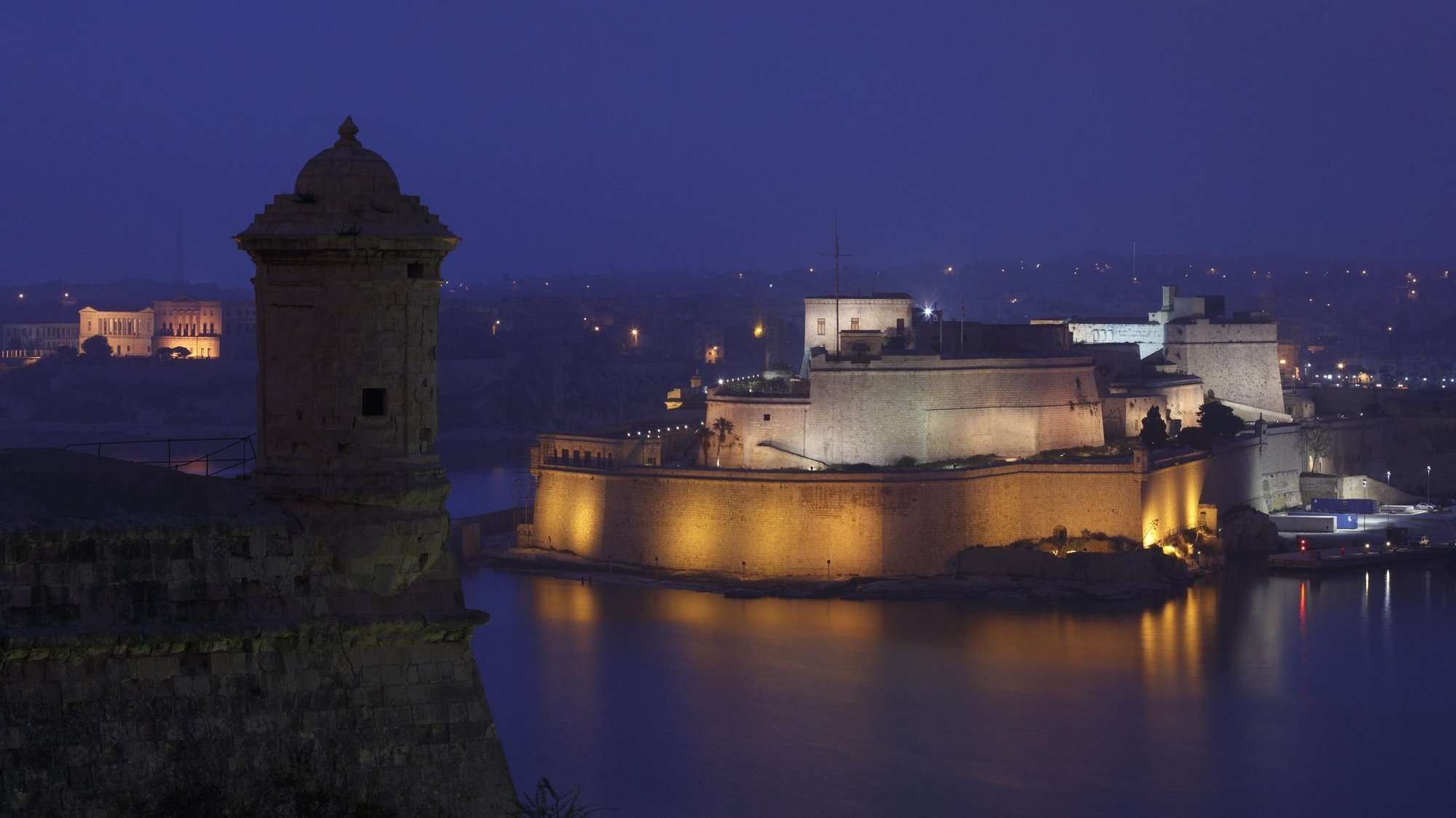 Fort St. Angelo, once the seat of the grand master of the Knights of Malta, is seen across the Grand Harbor in this early morning view from Valletta, Malta, in this March 26, 2010, file photo. The Vatican announced that Pope Francis will visit the island nation of Malta April 2-3, 2022. (CNS photo/Paul Haring)
