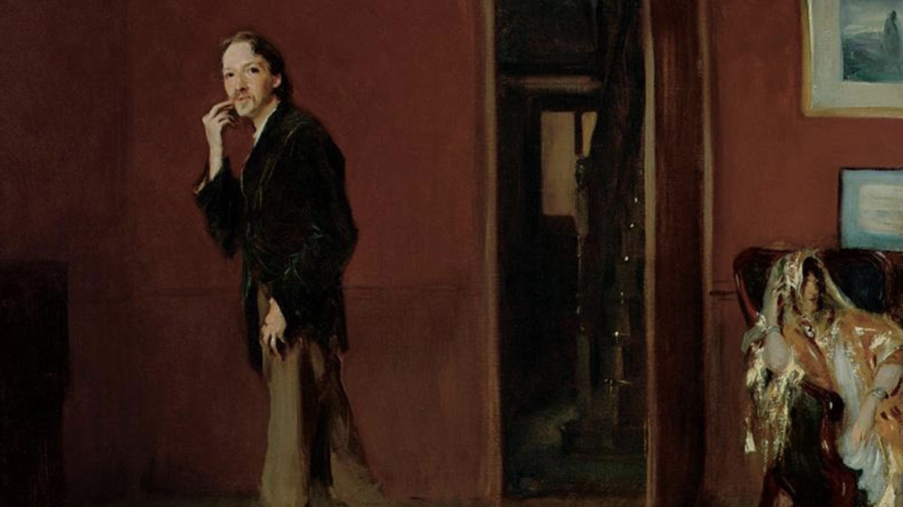 "Portrait of Robert Louis Stevenson and his wife," 1885, by John Singer Sargent. (Wikimedia Commons)