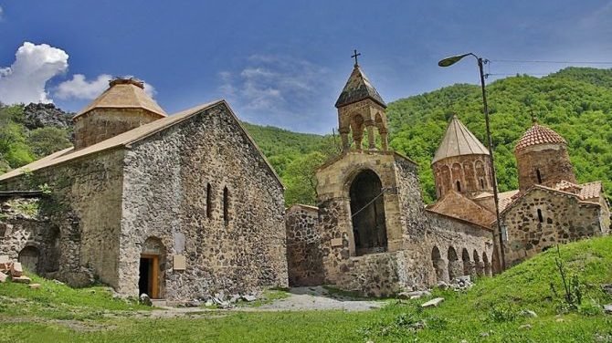 Dadivank, an Armenian Apostolic Church monastery in the Kalbajar District of Azerbaijan. (Armen hay/Wikipedia, CC BY-SA 3.0 via CNA)