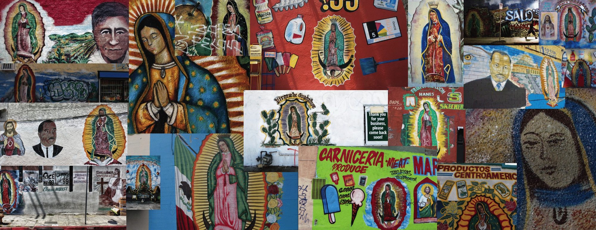 Promotional image for the “Guadalupe: Holy Art in the Streets of Los Angeles” event at the USC Fisher Museum of Art.