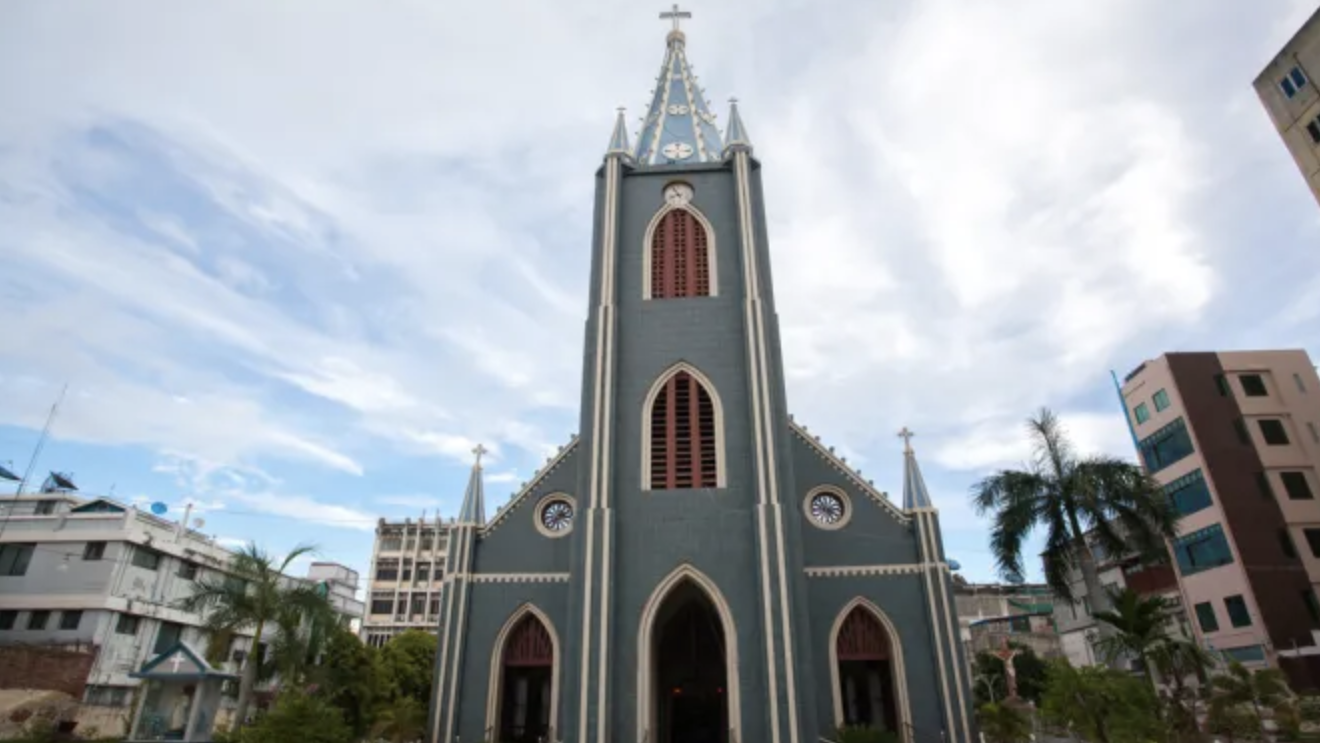 Sacred Heart Cathedral in Mandalay, Burma. (maodoltee/Shutterstock via CNA)