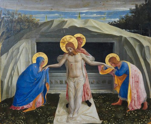 “Jesus Christ rising from the grave,” Fra Angelico, 13th century. (Shutterstock)