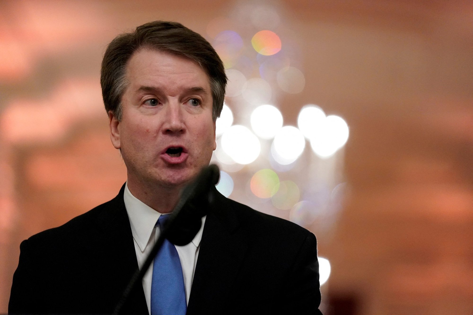 Supreme Court Associate Justice Brett Kavanaugh speaks during his ceremonial public swearing-in at the White House in Washington Oct. 8, 2018. (CNS photo/Jonathan Ernst, Reuters)