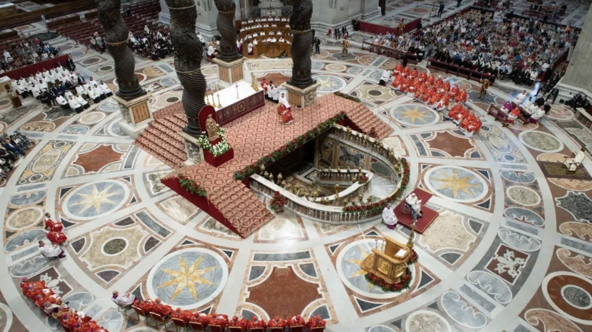 Pope Francis in St. Peter’s Basilica on the Solemnity of Pentecost, June 5, 2022. (Vatican Media via CNA)