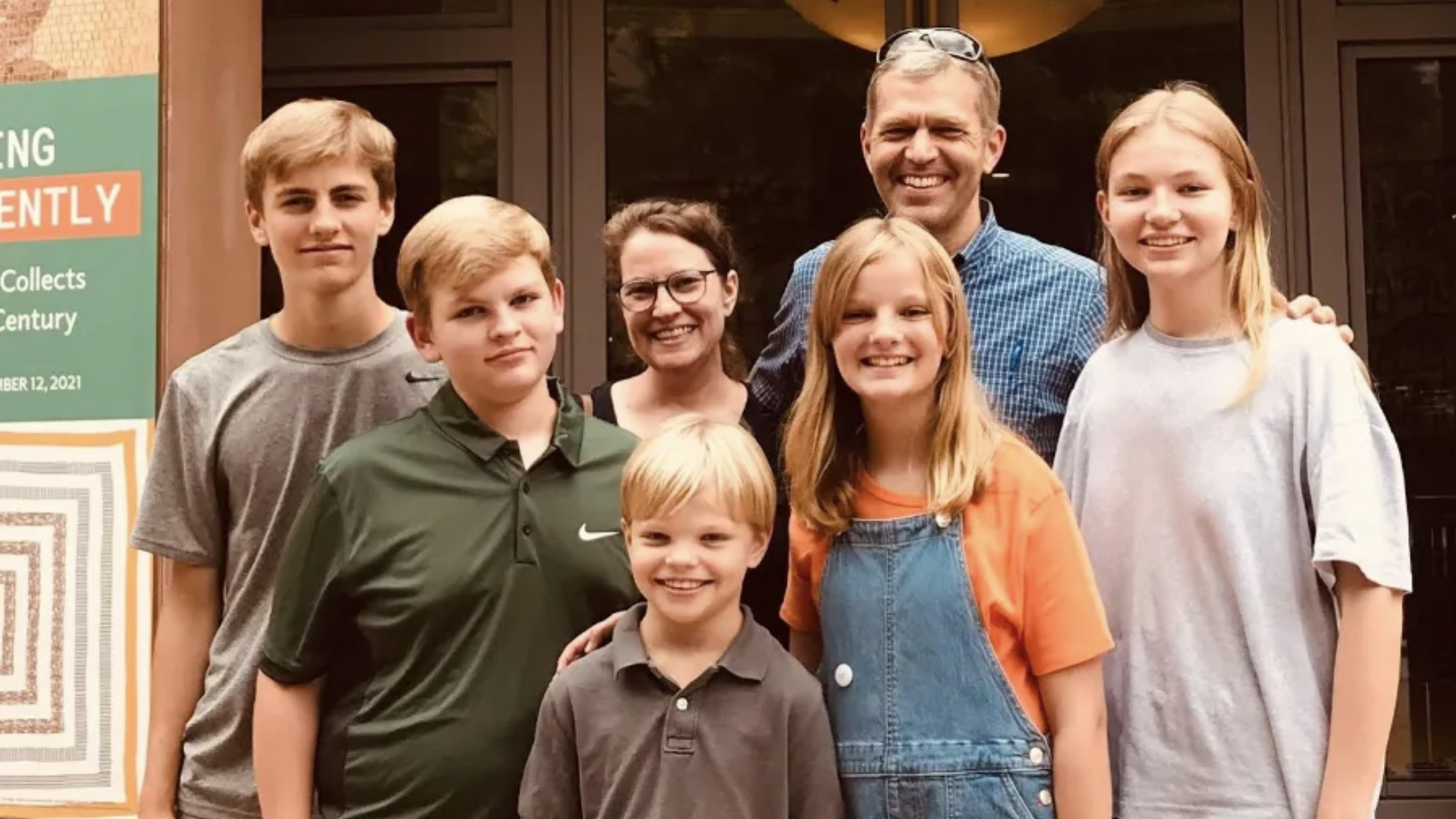 Soren and Ever Johnson with their five children, ages 19 to 10. (Courtesy of Soren and Ever Johnson via CNA)