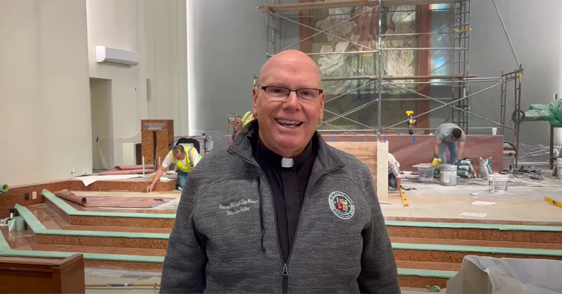Father Leon Hutton. (Our Lady of Assumption Church/YouTube)