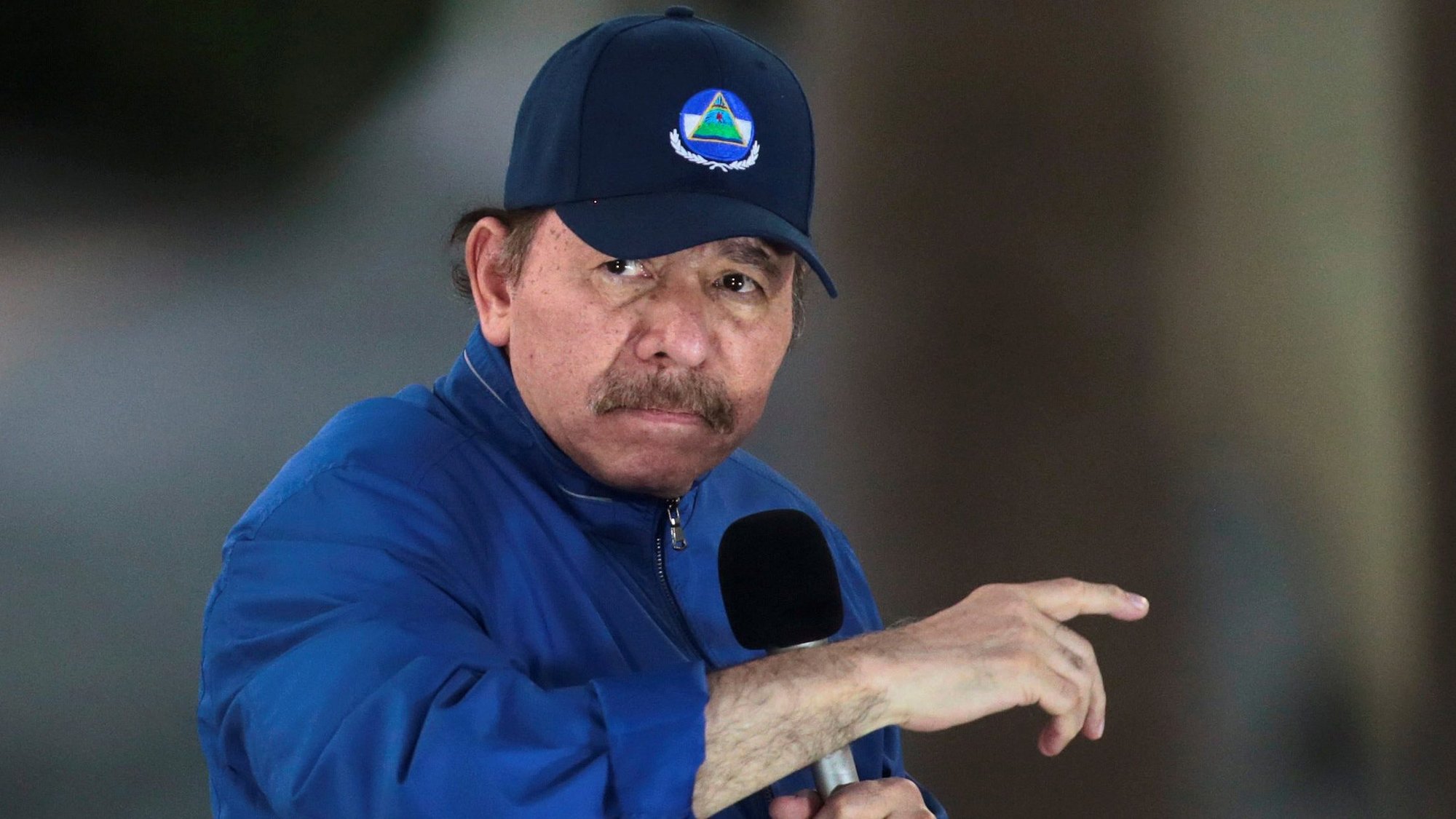 Nicaraguan President Daniel Ortega speaks to supporters in Managua March 21, 2019. Ortega called his nation's Catholic bishops a "gang of murderers" in a Sept. 28, 2022, speech that also insulted a U.S. diplomat. (CNS photo/Oswaldo Rivas, Reuters)