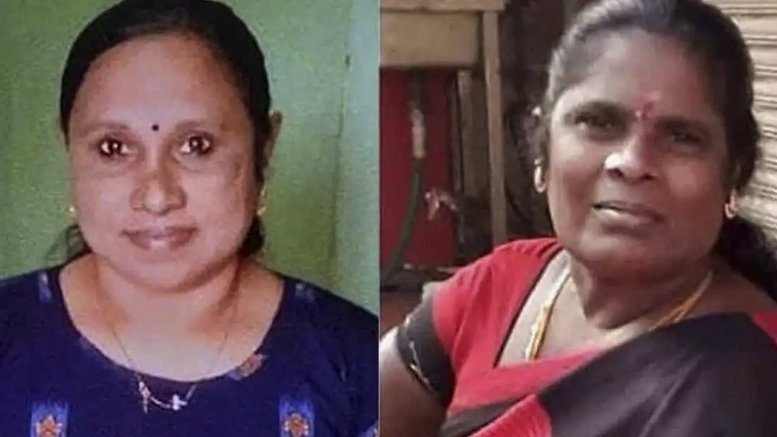 The pictures of two victims of alleged human sacrifice -- Roslin and Padma -- as they appeared in local media. Police said the women were murdered as part of a ritual conducted for the wealth and prosperity of an individual. (CNS photo/courtesy UCAN)