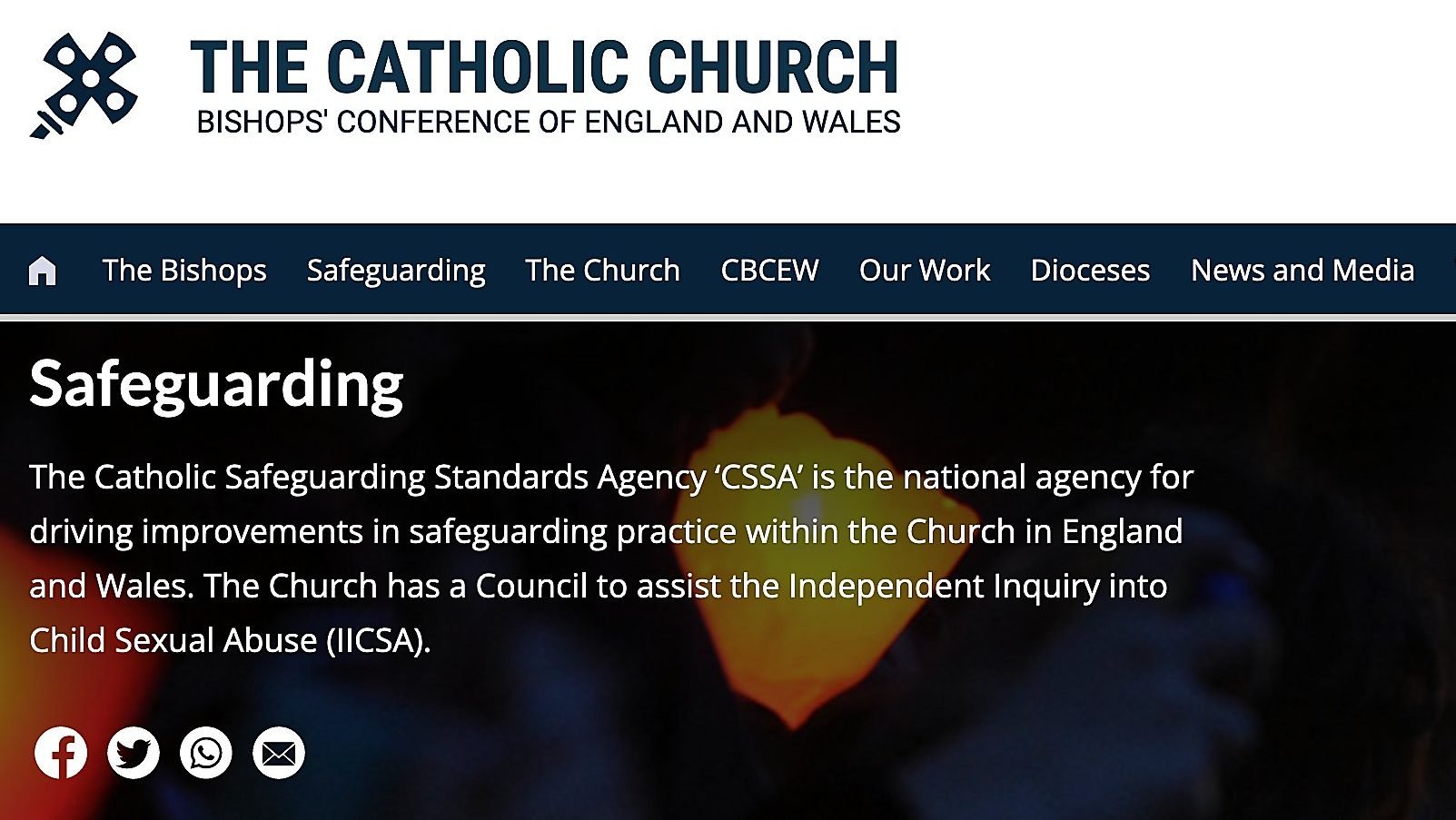 The Catholic Church renewed its apology to child sex abuse victims of following the publication of a report that claimed sexual offenses against children in the U.K. were at epidemic proportions. (CNS screenshot/Bishops Conference of England and Wales)