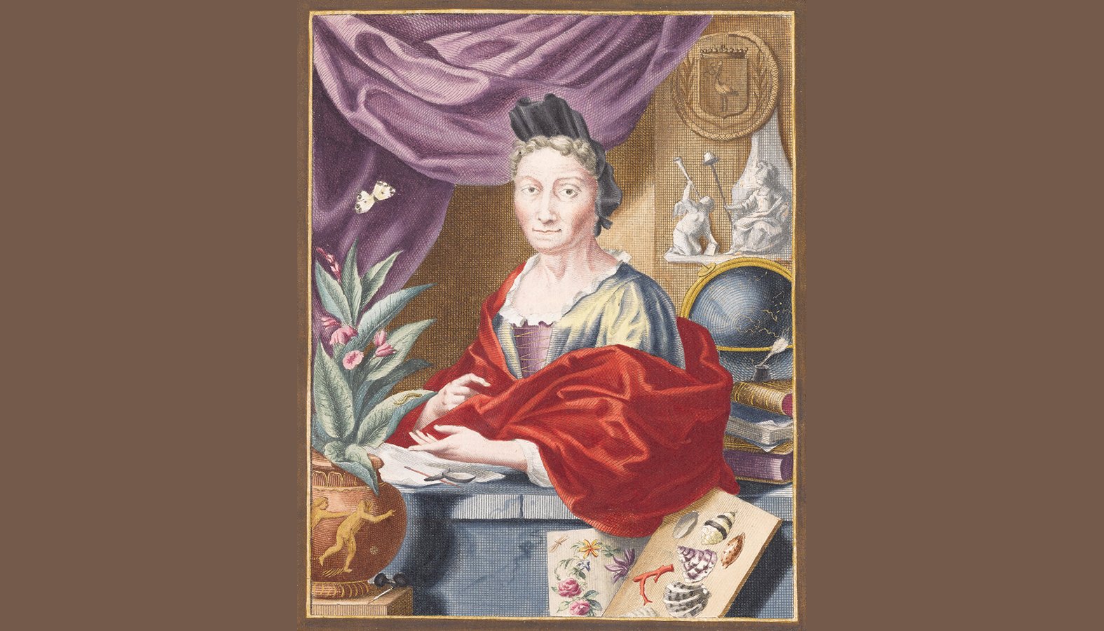 "Anna Maria Sibylla Merian," circa 1700, by Jacobus Houbraken. (Wikimedia Commons)