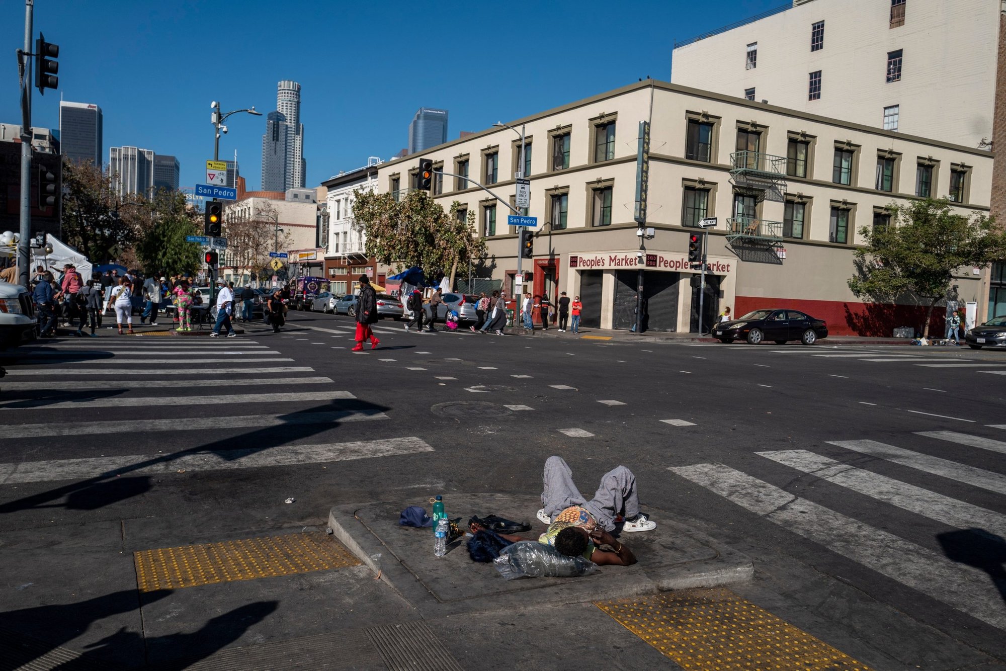 Homeless on Skid Row in Los Angeles. (Shutterstock)