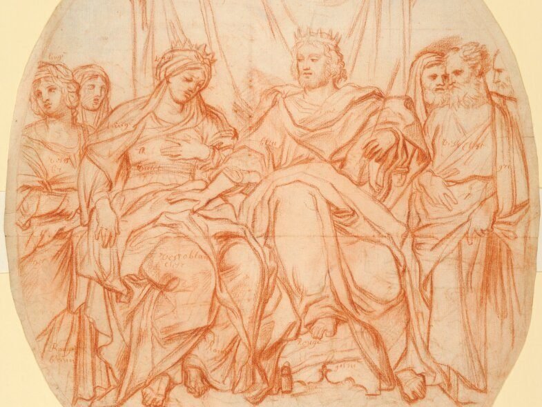 “Solomon and Bathsheba,” by Gérard Audran, 1640-1703, French. (Wikimedia Commons)