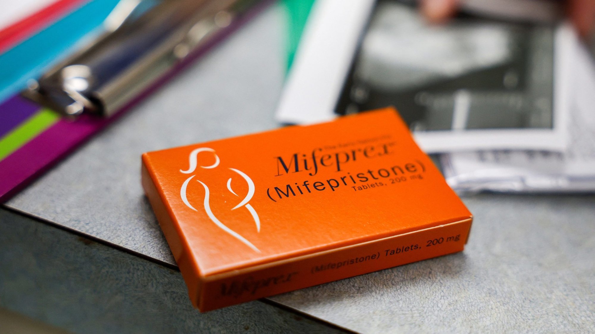 Mifepristone, the first medication in a chemical abortion, is prepared for a patient at Alamo Women's Clinic in Carbondale, Ill., April 20, 2023. (OSV News/Evelyn Hockstein)