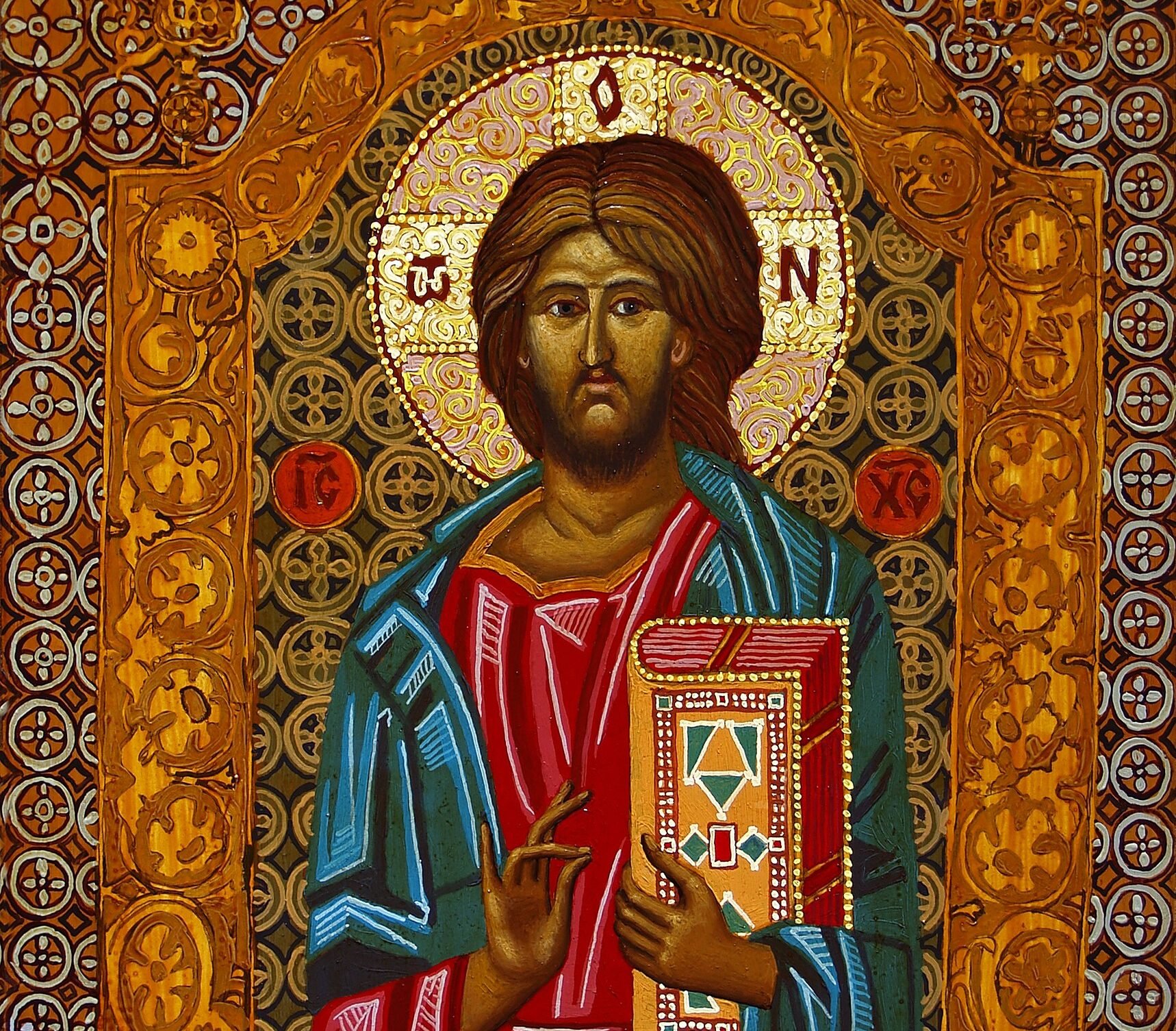 “Jesus Christ, the Savior of the World,” by Alexey P. Akindinova, 1977-, Russian. (Wikimedia Commons)