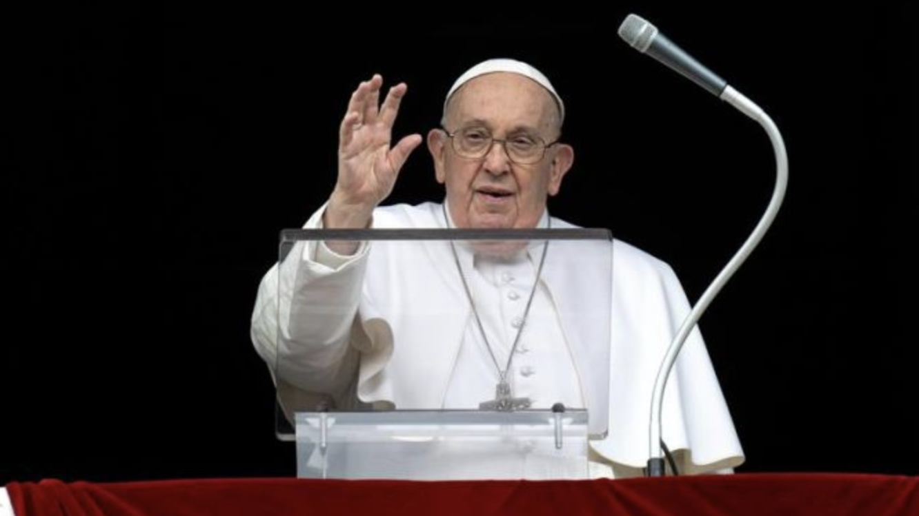 Speaking in his Angelus address on March 3, 2024, about the Israel-Hamas war, Pope Francis made an emotional plea for negotiations to reach a deal that both frees the hostages immediately and grants civilians access to humanitarian aid. (Vatican Media via CNA)