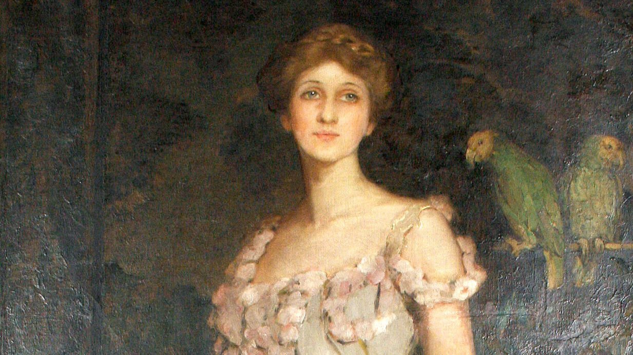 Portrait of Florida Scott-Maxwell circa 1910, by Amanda Brewster Sewell, 1859-1926, American.