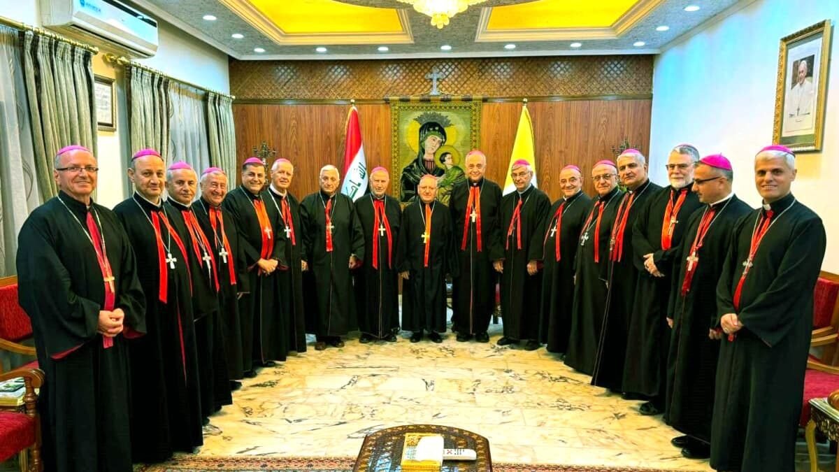 Members of the Chaldean Catholic Church meet at the Patriarchal Headquarters in Al-Mansour / Baghdad for their annual synod from July 15-19, 2024. (Chaldean Patriarchate via Crux)