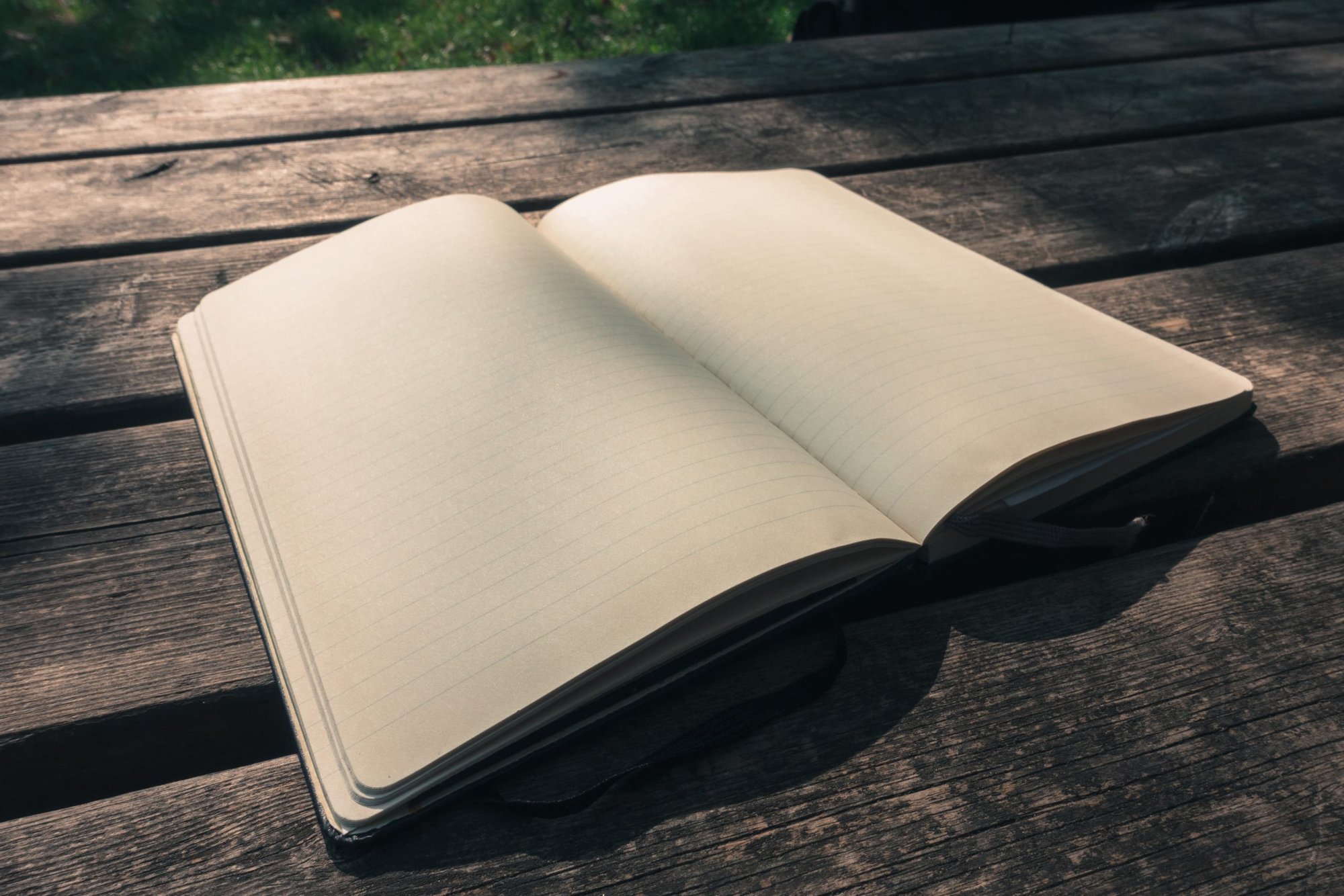 A blank Moleskine notebook. (Shutterstock)