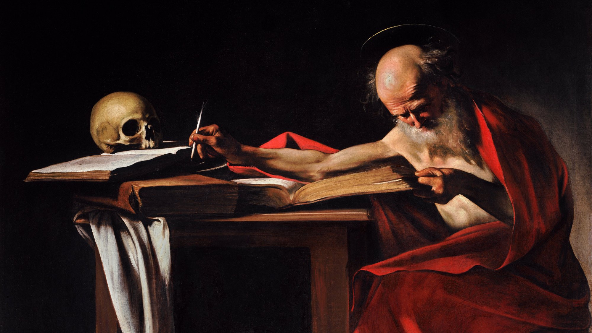 “St. Jerome,” by Caravaggio, 1571-1610, Italian. (Wikimedia Commons)