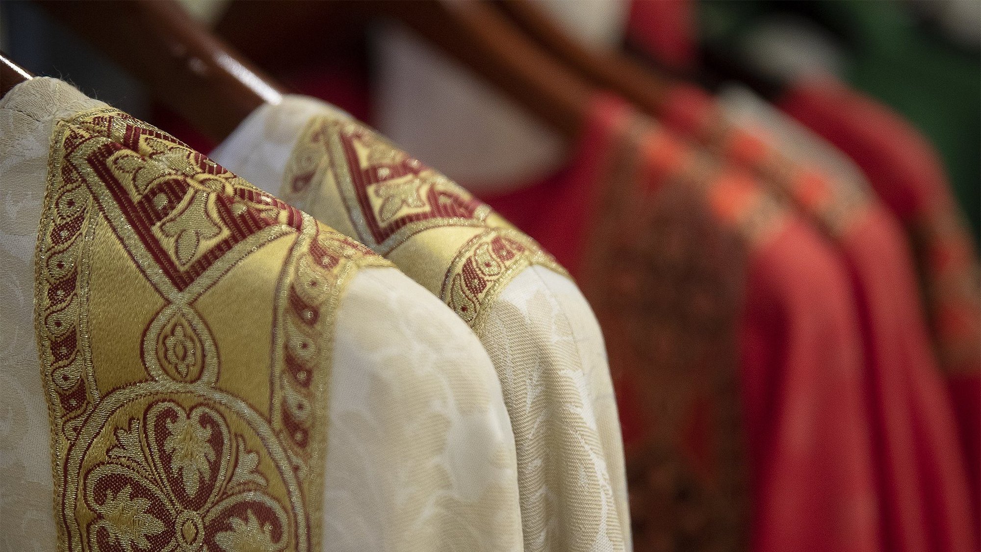 Vestments are seen in this undated photo. (OSV News photo/Tyler Orsburn, CNS)
