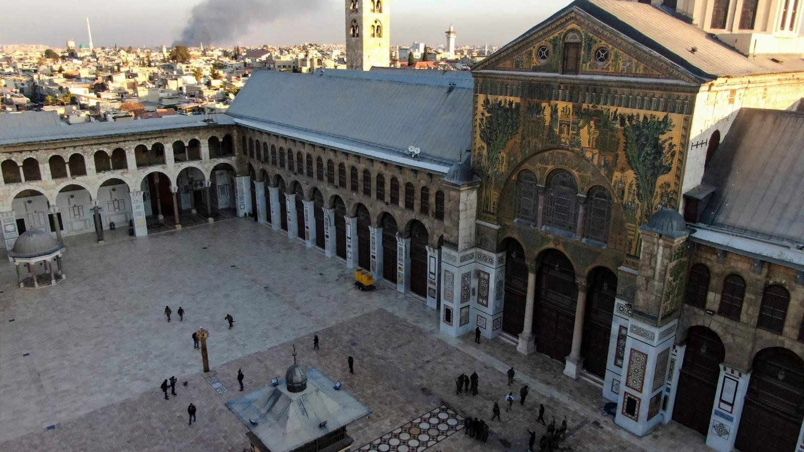 A drone view shows the Ummayad Mosque in Damascus, Syria, after Syrian rebels announced that they have ousted President Bashar Assad, Dec. 8, 2024. (OSV News/Mahmoud Hassano, Reuters)