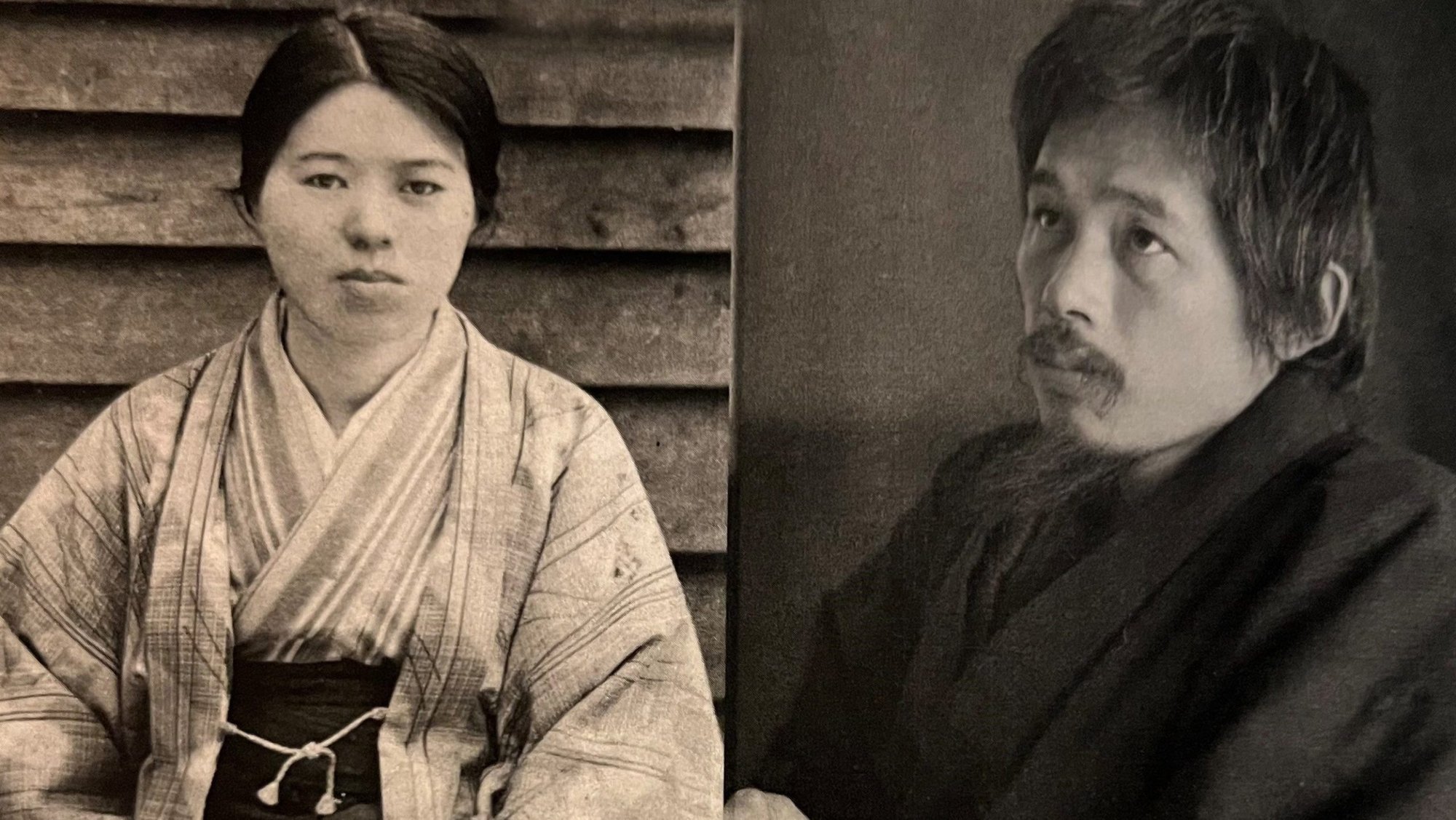 A holy card depicts Dr. Takashi Nagai, right, and his wife, Midori Moriyama, who was among those killed by the atomic bomb the United States dropped on Nagasaki, Japan, on Aug. 9, 1945. Nagai, a convert to Catholicism, became a well-known advocate for peace and forgiveness until his death in 1951. (OSV News/Catholic Standard)