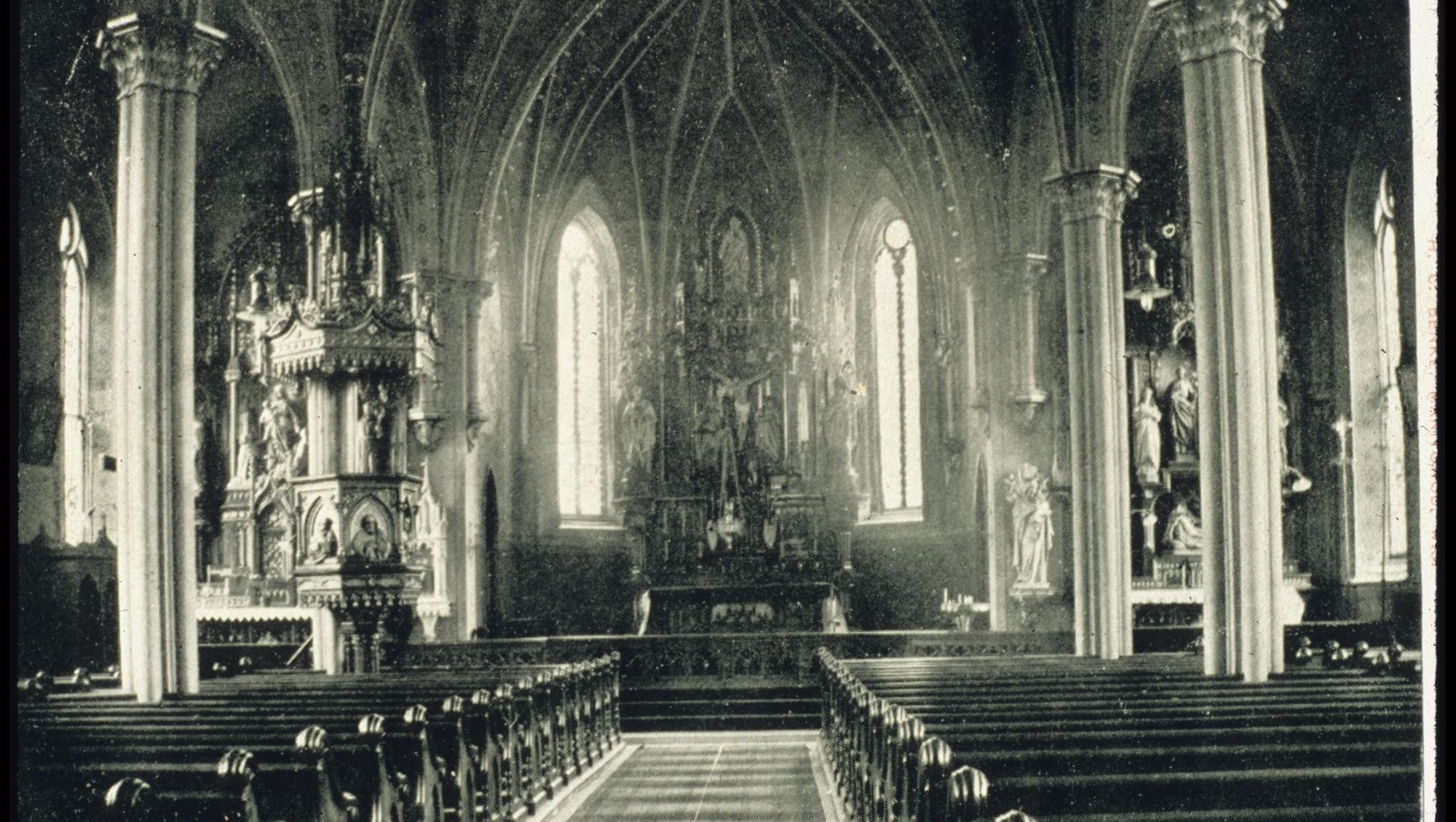 St. Boniface Church in Manitowoc, Wisconsin as it appeared in 1885. (Photo courtesy of Save St. Boniface Church GoFundMe)