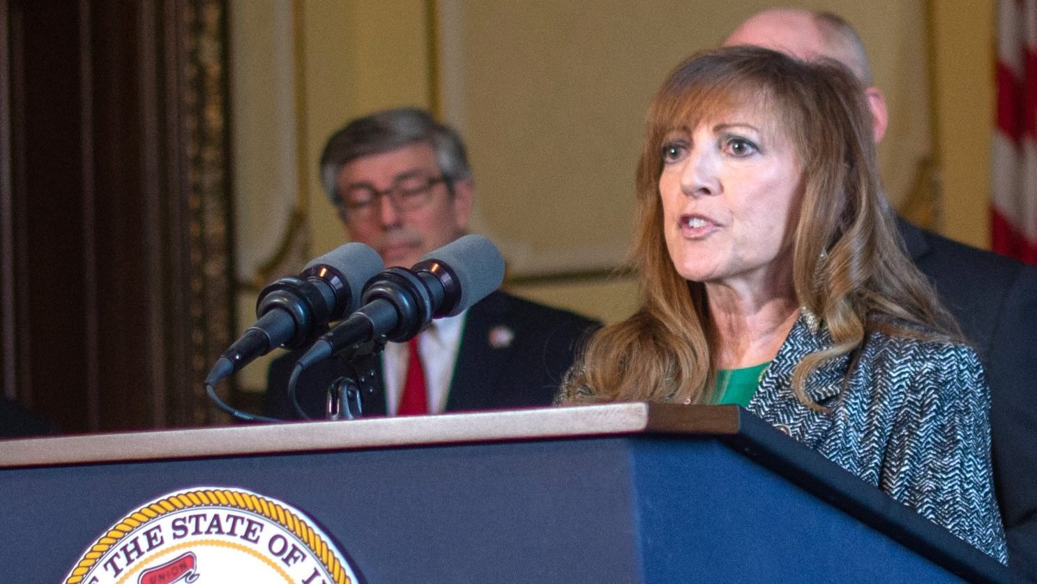 Sen. Linda Holmes, D-Ill., is pictured in an undated file photo. This is the second year in a row Illinois lawmakers are pushing the bill called the "End of Life Options for Terminally Ill Patients Act." Holmes introduced the first version in February 2024. (OSV News photo/Andrew Adams, courtesy Capitol News Illinois)