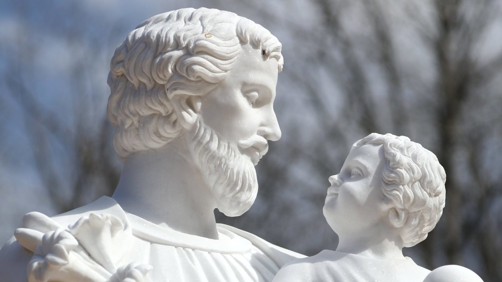 A statue of St. Joseph and the Christ Child is pictured at Jesus the Divine Word Church in Huntington, Md., April 1, 2022. The U.S. Conference of Catholic Bishops-organized Novena to St. Joseph for those whose life stories include adoption begins March 10 and ends March 18, 2025, the day before the feast of St. Joseph. (OSV News photo/Bob Roller)