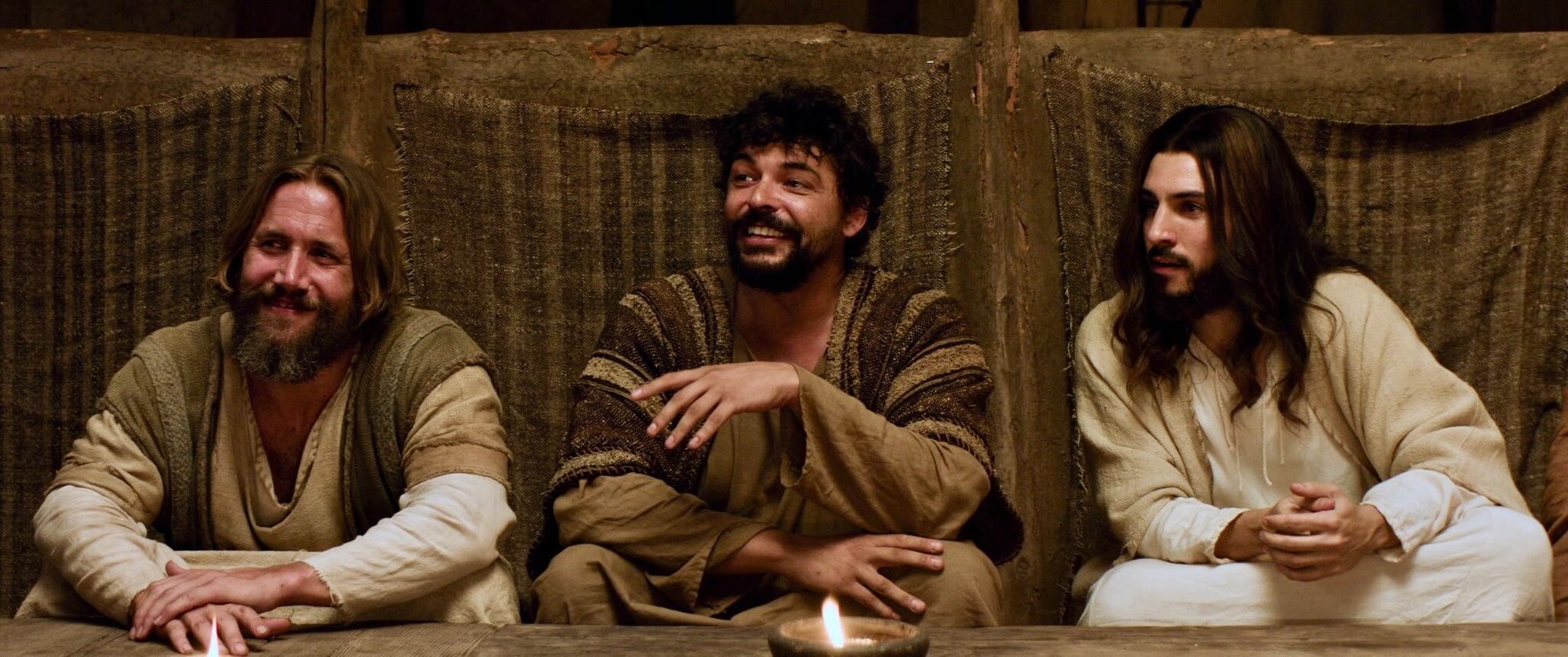 James Oliver Wheatley, Charlie MacGechan, and Jamie Ward in “The Last Supper.” (Pinnacle Peak)