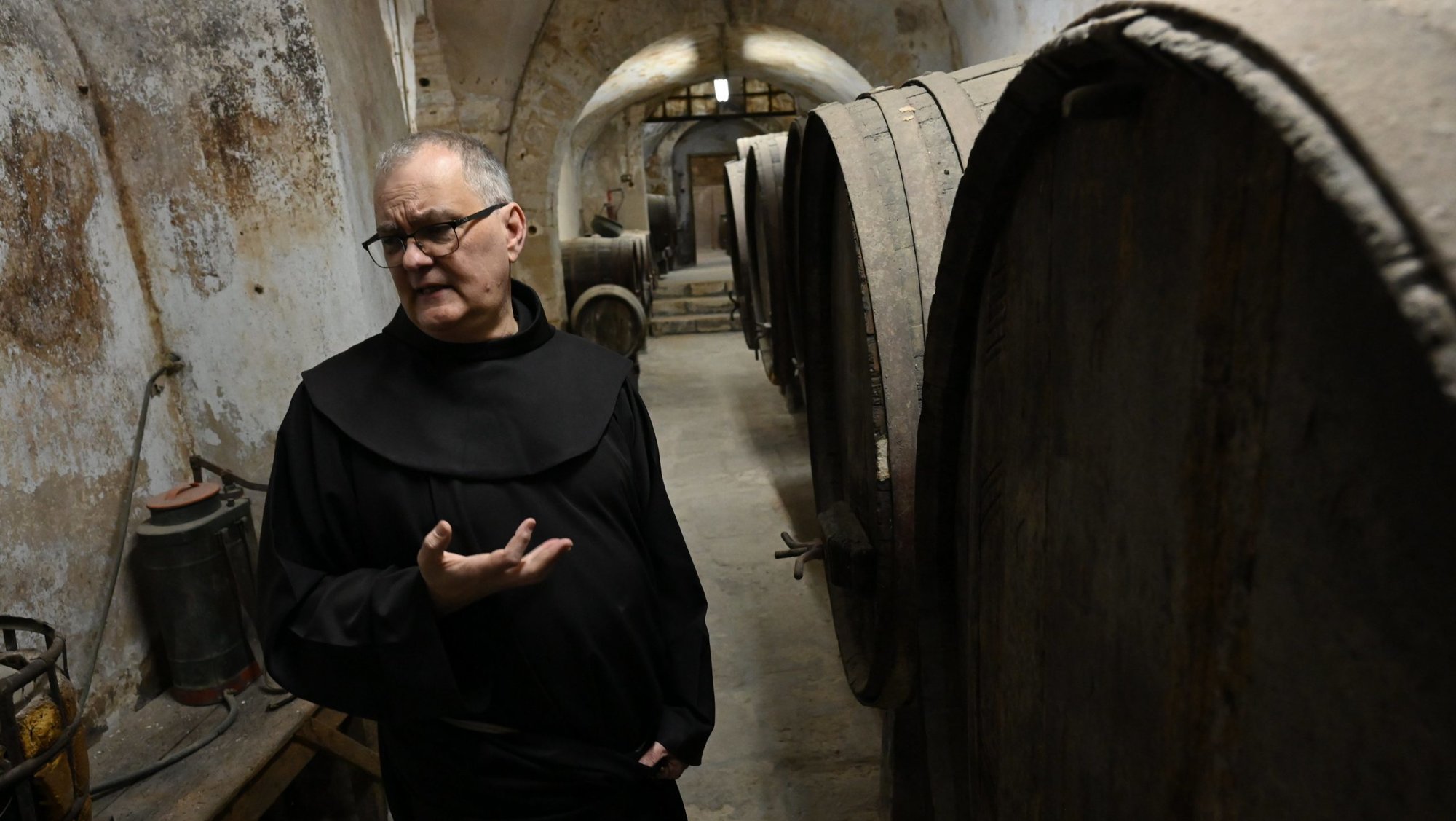 Franciscan Father Stéphane Milovitch, director of the Cultural Heritage Office for the Custodia Terrae Sanctae in Jerusalem, is pictured Jan. 30, 2023. (OSV News photo/Tom Tracy). (OSV News photo/Tom Tracy)