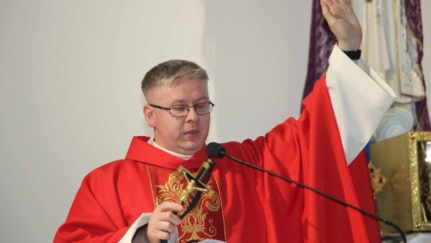 Oblate Father Andrzej Juchniewicz, who was sentenced April 30 to 13 years' imprisonment on unspecified political charges in Belarus, is seen in an undated photograph. His Polish religious order, Missionary Oblates of Mary Immaculate, has requested prayers from Christians worldwide for Father Juchniewicz and another priest who began a draconian 11-year sentence April 20, Father Henrykh Akalatovich, an elderly parish rector from Valozyn. (OSV News photo/courtesy katolik.life)