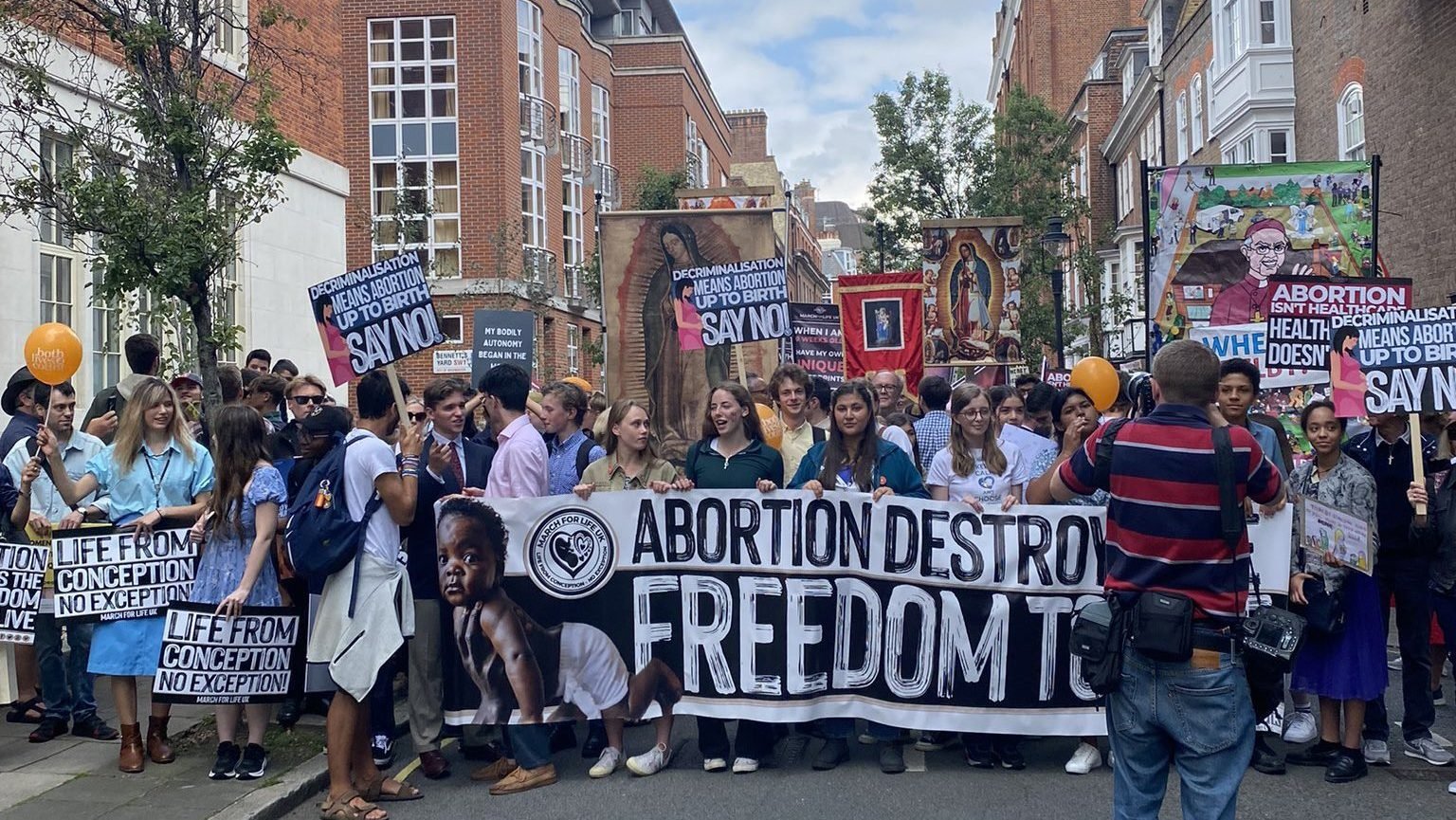 More than 7,000 people take to the streets of London for the annual March for Life Sept. 2, 2023. (OSV News photo/courtesy ADF UK)
