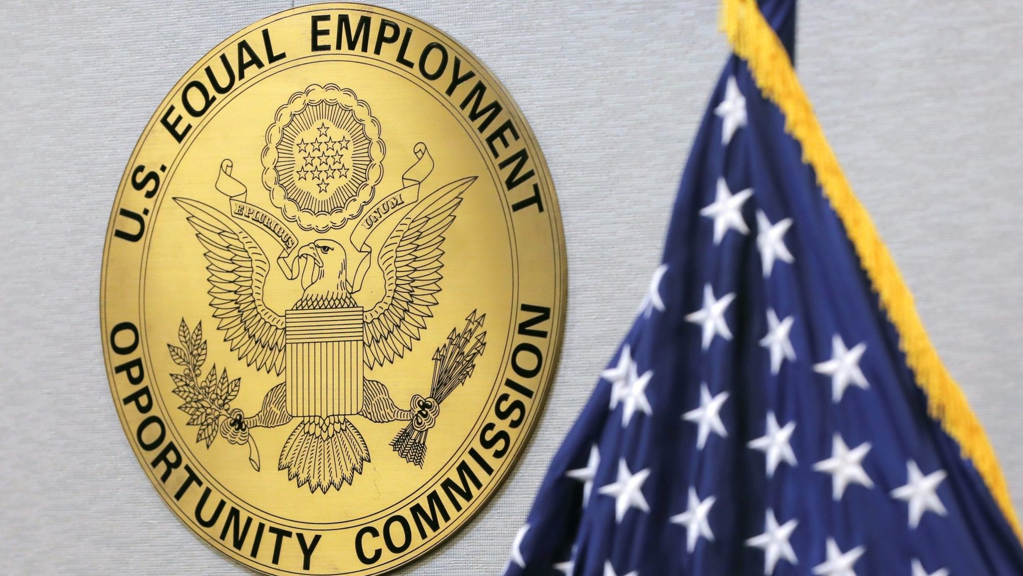 The seal of the U.S. Equal Employment Opportunity Commission is seen at its headquarters in Washington May 14, 2021. The EEOC said Aug. 18, 2025, it has taken "robust" actions to prevent religious discrimination in the workplace, particularly on COVID-19 vaccine mandates, within the first six months of the second Trump administration. (OSV News photo/Andrew Kelly, Reuters)