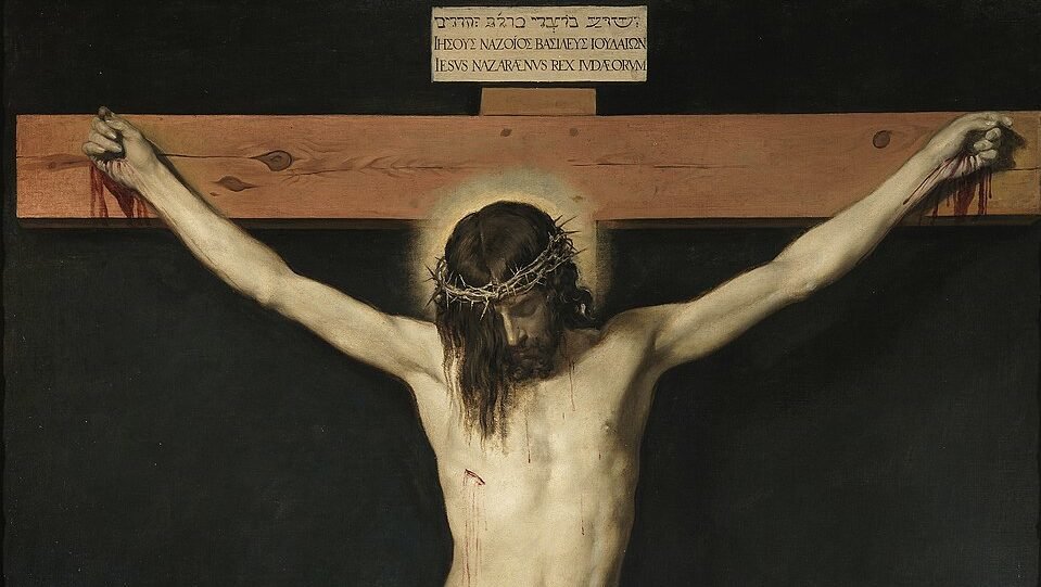 Detail from “Christ Crucified,” by Diego Velázquez, 1599-1660, Spanish. (Wikimedia Commons)