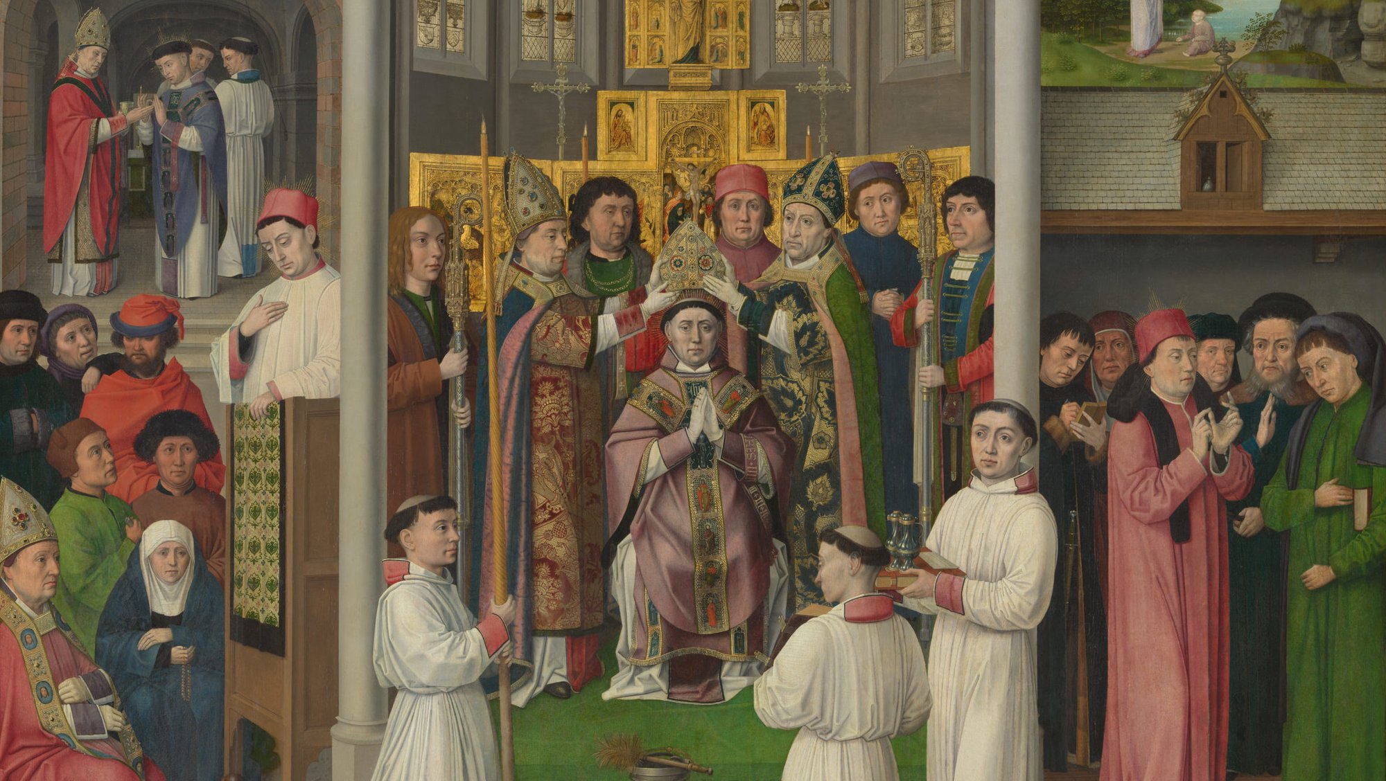 Detail from "Scenes from the Life of Saint Augustine of Hippo," Master of St. Augustine, Netherlandish, ca. 1490. (Metropolitan Museum of Art)