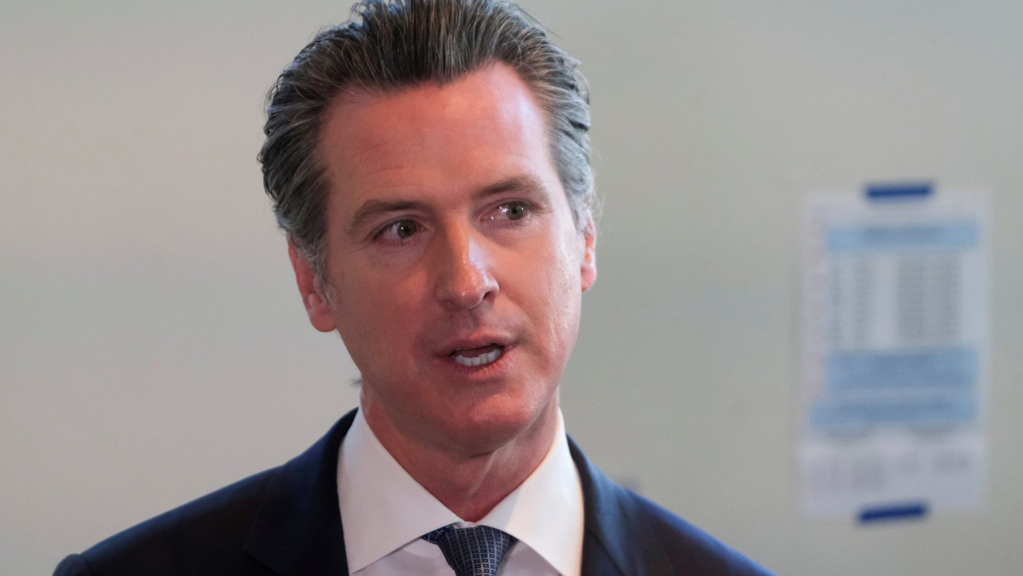 California Gov. Gavin Newsom is seen in Sacramento in this 2020 photo. (CNS photo/Gabriela Bhaskar, Reuters)