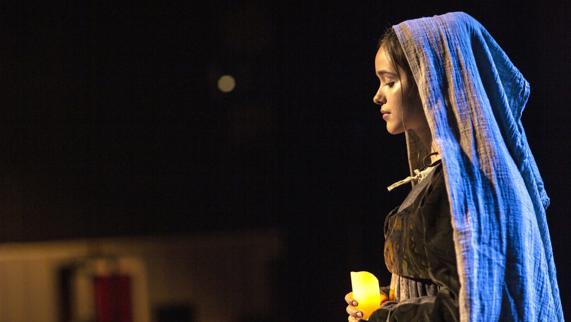 Eyma Scharen plays St. Bernadette in the musical "Bernadette of Lourdes." Following a successful tour in Europe, the newly developed English version of the French musical about Bernadette Soubirous will open in Chicago Feb. 19, 2026, and run through March 15 at the Athenaeum Center for Thought & Culture, before touring nationwide. Preview performances will be held Feb. 12-18. (OSV News photo/Fathom Productions)
