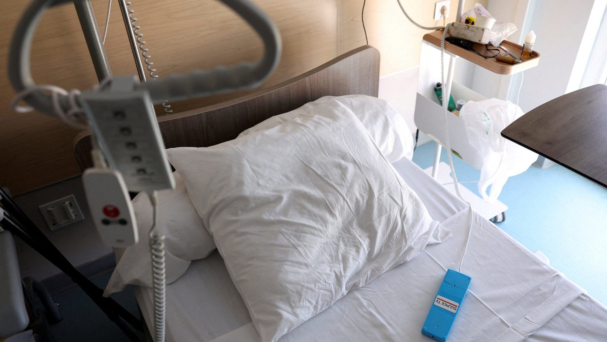 A hospital bed is seen at the palliative care unit of the Clinic Saint-Elisabeth in Marseille, France, May 31, 2024. As Catholics in France get ready for a nationwide prayer and fasting initiative Feb. 20, 2026, in anticipation of the final vote on end-of-life bill, numbers of euthanasia procedures spike around the world. (OSV News photo/Manon Cruz, Reuters)