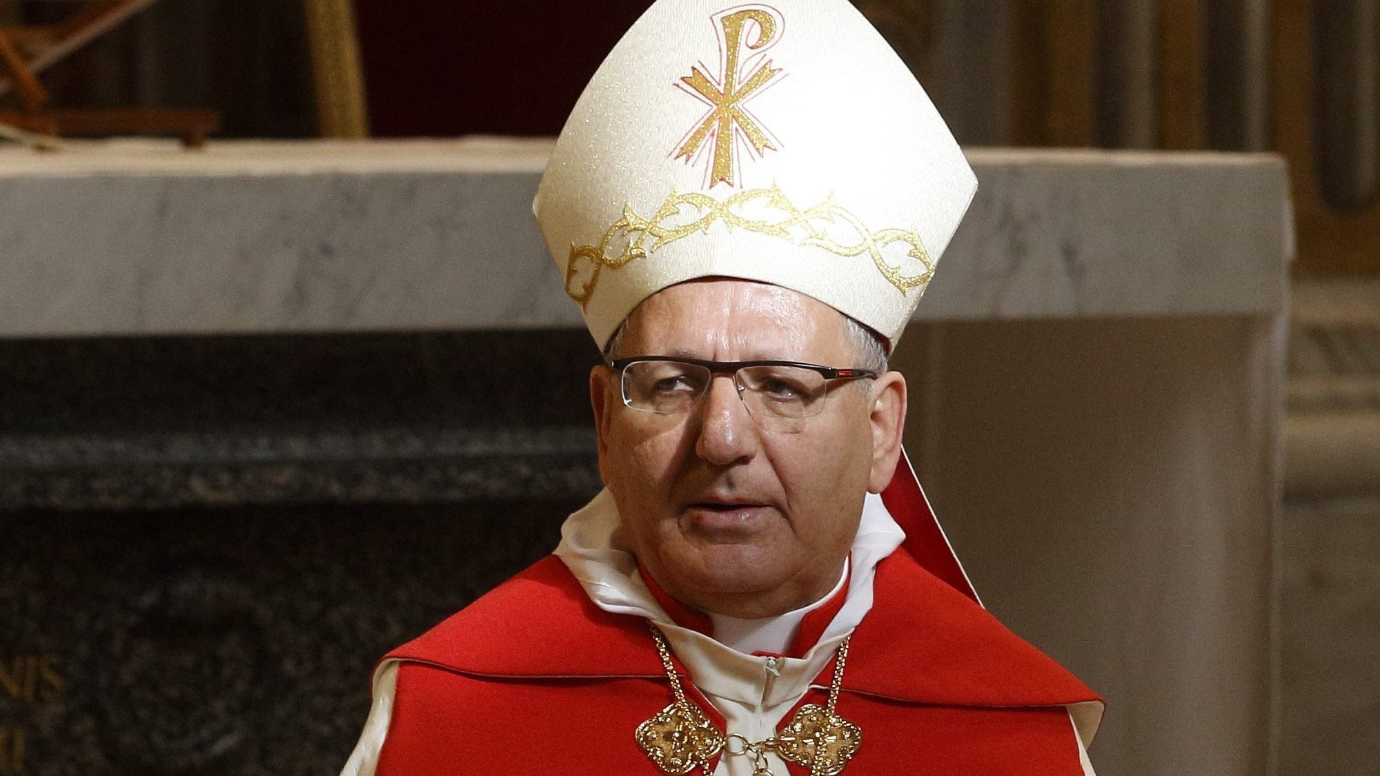 Cardinal Louis Raphael Sako, the Chaldean Catholic patriarch based in Baghdad, Iraq, celebrates a liturgy in St. Peter's Basilica at the Vatican in this Feb. 4, 2013, file photo. On March 10, 2026, Pope Leo XIV accepted resignation of Cardinal Sako, who is 77. (CNS photo/Paul Haring)