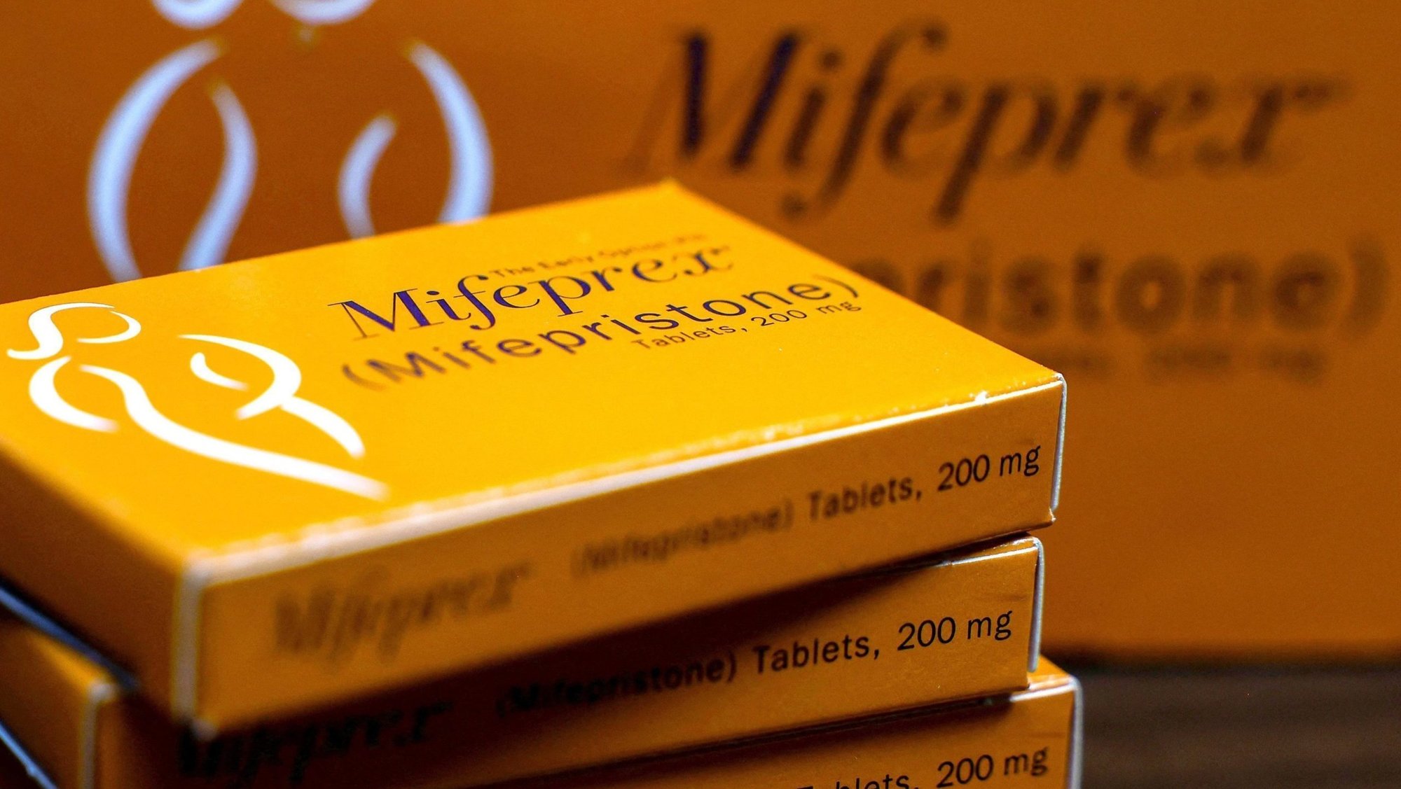 Boxes of mifepristone under the label Mifeprex are seen April 9, 2024, at Alamo Women's Clinic in Carbondale, Ill. An appeals court on May 1, 2026, temporarily blocked a federal policy permitting mifepristone, sometimes called the abortion pill, to be dispensed through the mail. (OSV News photo/Evelyn Hockstein, via Reuters)