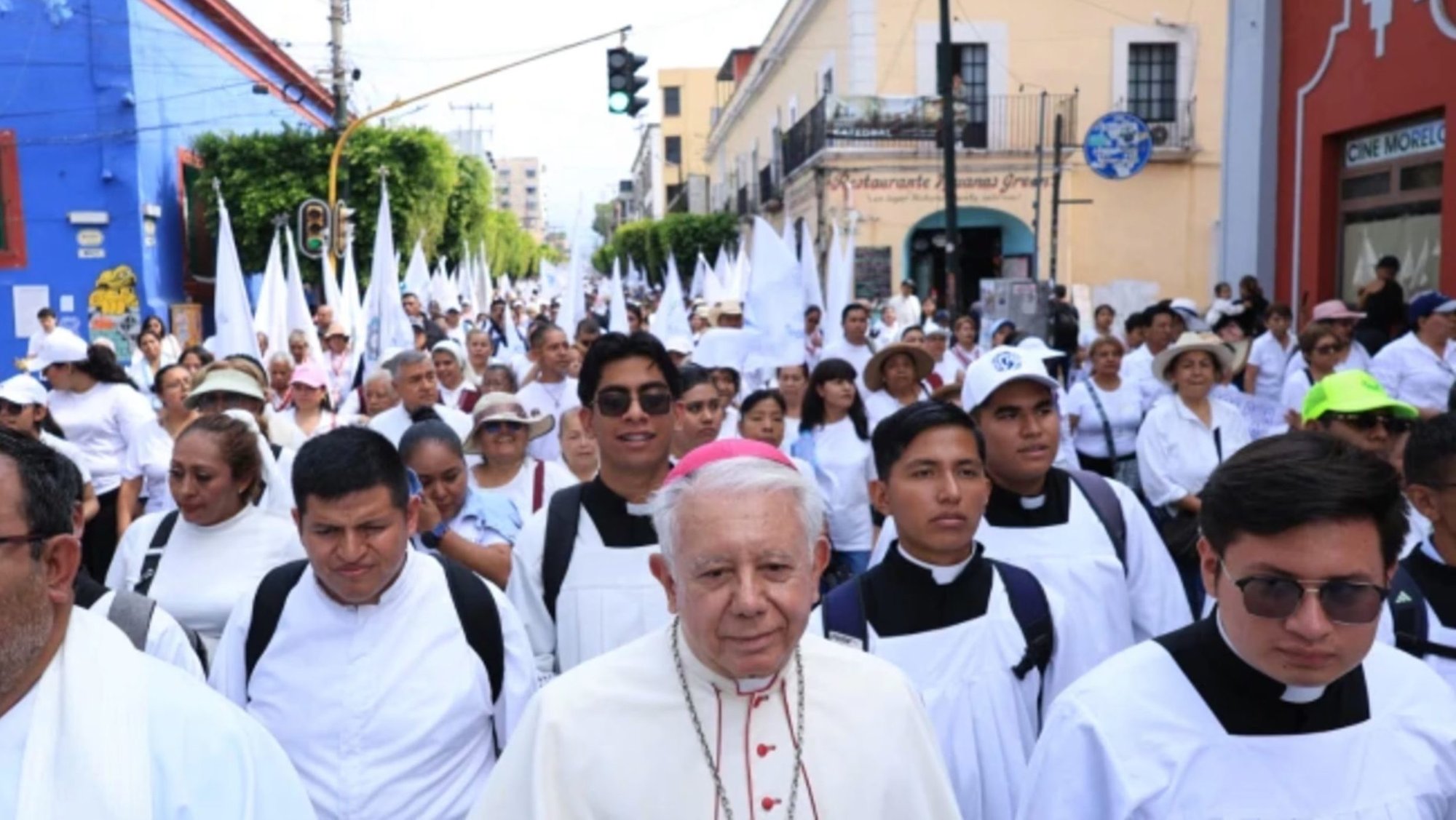 Bishop Ramón Castro Castro leads the 12th Walk for Peace in Cuernavaca, Morelos state, Mexico, on Saturday, May 16, 2026. (Diocese of Cuernavaca via EWTN)