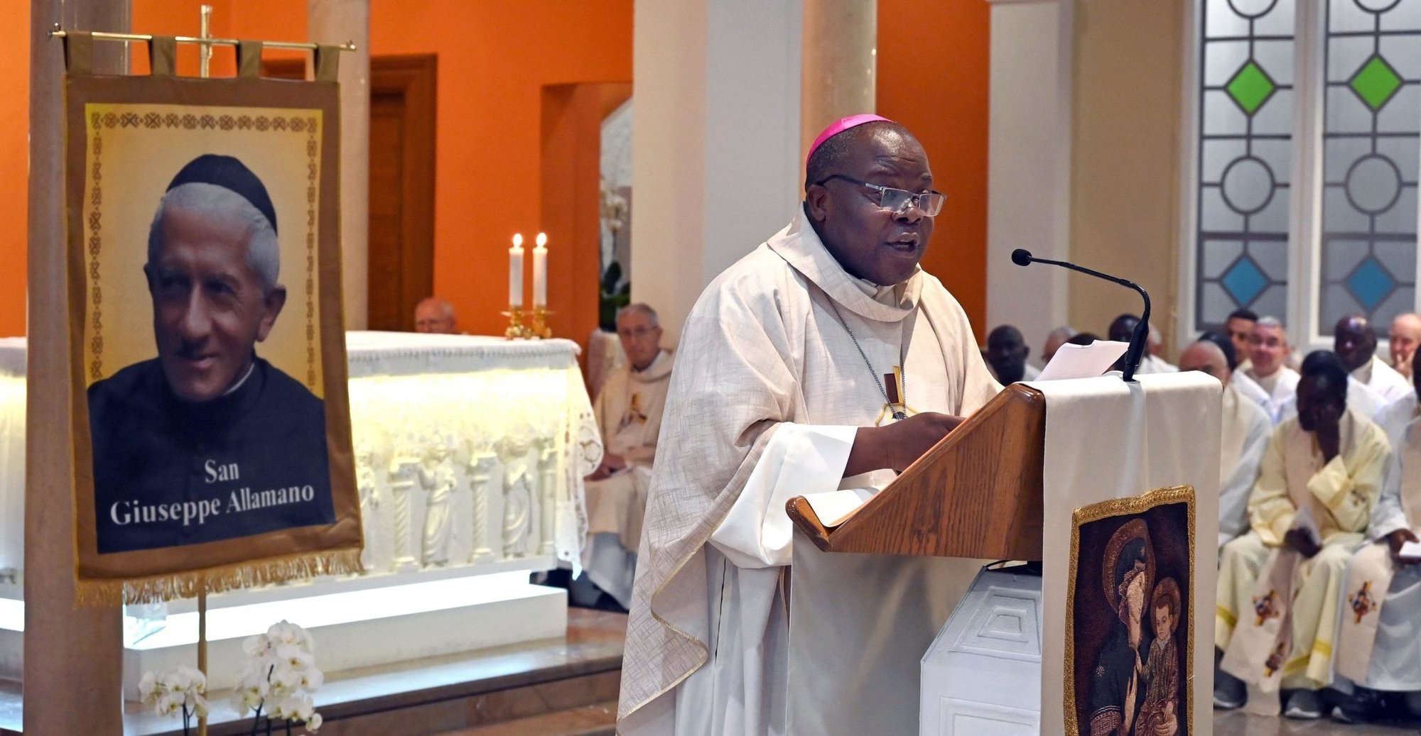 Bishop Osório Citora Afonso of Quelimane, Mozambique, speaks during a Mass of thanksgiving for the canonization of Giuseppe Allamano, founder of the Consolata Missionaries, in Turin, Oct. 24, 2024. He was shot dead at his residence "in the early hours" of June 6, 2026, pontifical charity Aid to the Church in Need said in a June 6 news release. (OSV News photo/Jaime C. Patia, CPP)