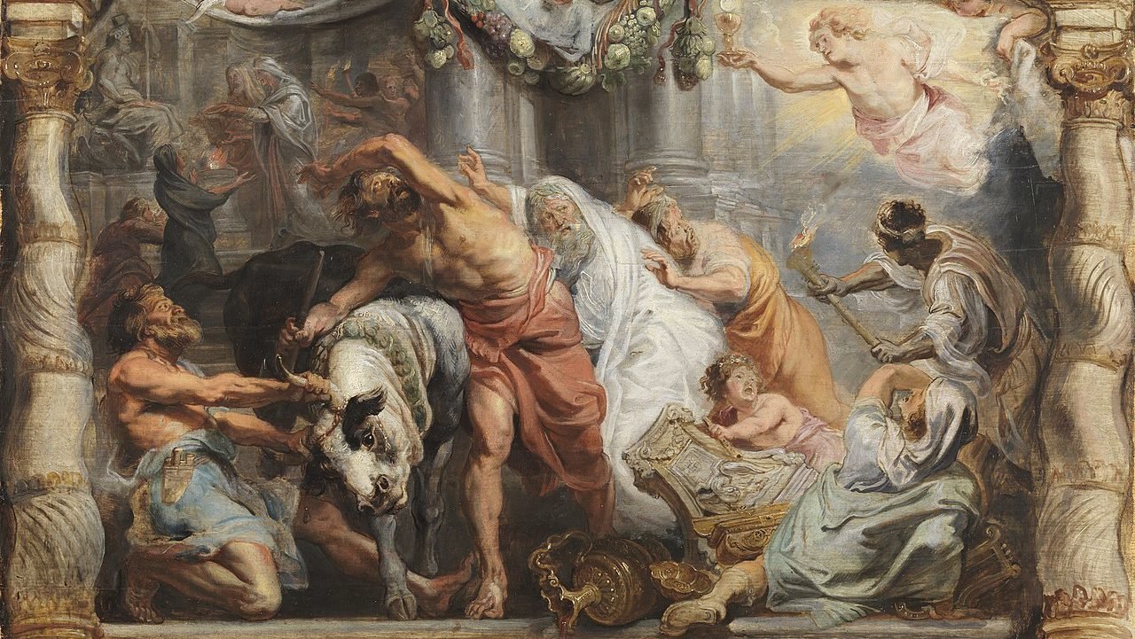 “The Triumph of the Eucharist over Idolatry,” by Peter Paul Rubens, 1577-1640, Flemish. (Wikimedia Commons)