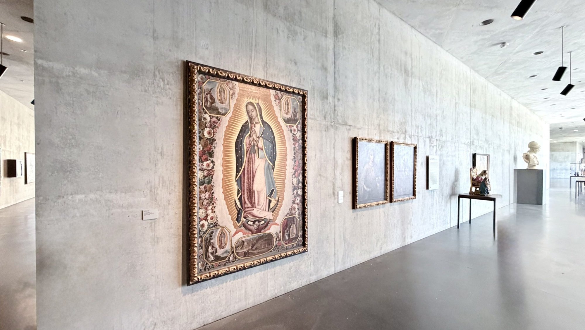 “Virgin of Guadalupe (Virgen de Guadalupe),” by Antonio de Arellano (1638-1714) and Manuel de Arellano (1662-1722), Mexican, on view in the new David Geffen Galleries at the Los Angeles County Museum of Art. (REDSPORK02/CC BY-SA 4.0 via Wikimedia Commons)